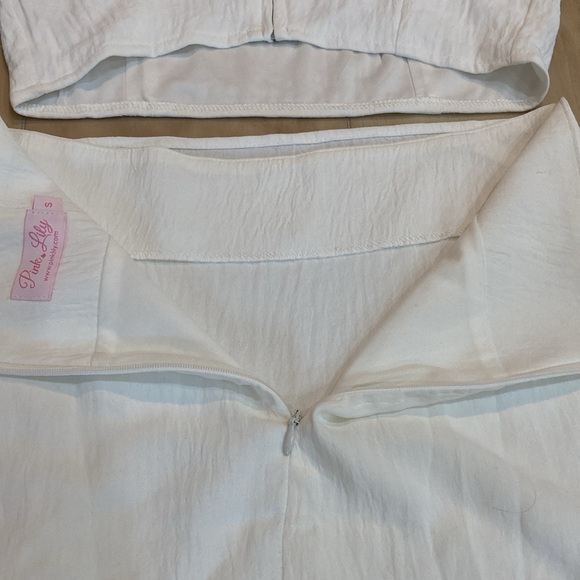 Pink Lily white out 2 piece skirt set - Picture 10 of 13